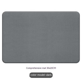 Natural Diatom Mud Hydrophilic Pad Simple Washstand Storage Pad (Option: Dark Gray Comprehensive Pad)